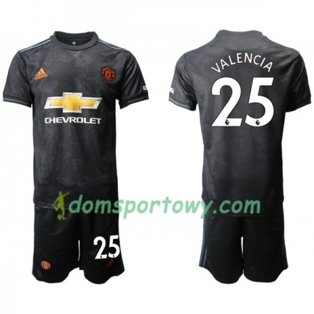 Koszulka Manchester United VALENCIA 25 Dziecięcy Trzeci Koszulki Piłkarskie 2019-2020 Krótki Rękaw